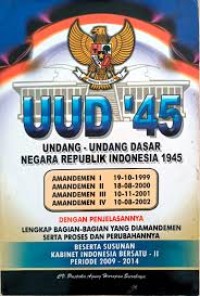 Image of UUD'45 Undang-Undang Dasar Negara Republik Indonesia 1945